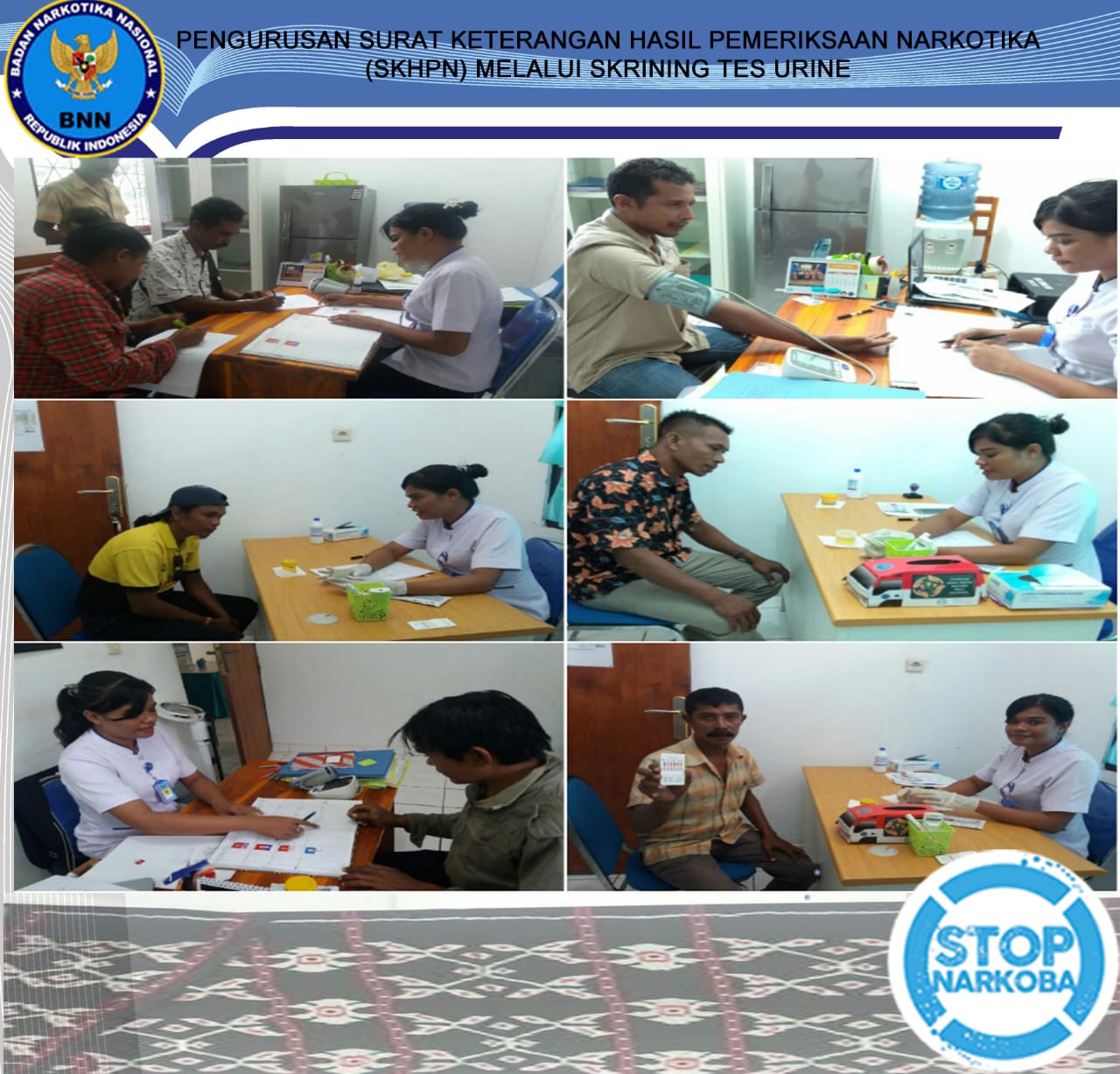 Pengurusan Surat Keterangan Hasil Pemeriksaan Narkotika (SKHPN) melalui Skrining Tes urin Pengurusan Surat Keterangan Hasil Pemeriksaan Narkotika (SKHPN) melalui Skrining Tes urin