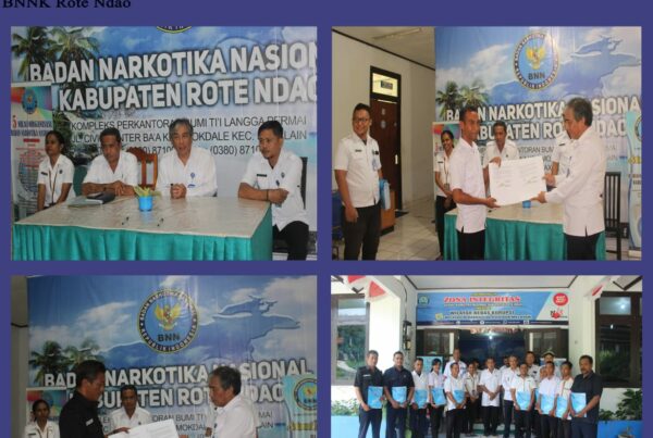 Penandatanganan Perjanjian Kontrak Kerja Tenaga Kontrak Karya dengan Kepala BNNK Rote Ndao