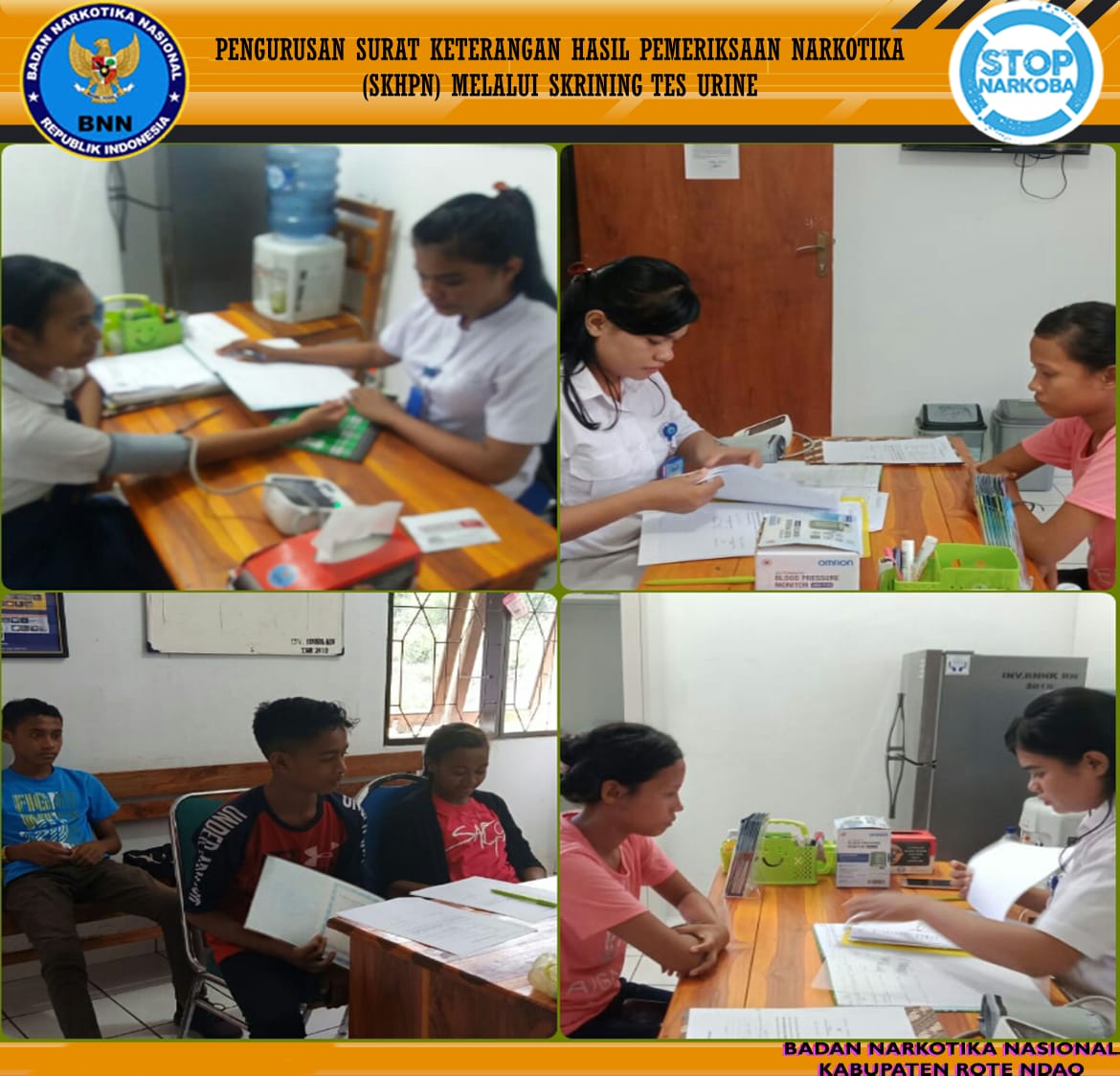 Pengurusan Surat Keterangan Hasil Pemeriksaan Narkotika (SKHPN) melalui Skrining Tes urin. Pengurusan Surat Keterangan Hasil Pemeriksaan Narkotika (SKHPN) melalui Skrining Tes urin.