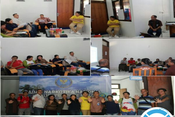 Coffe Morning BNNK Rote dengan RSUD Ba'a dan Puskesmas Ba'a membahas mengenai draft rencana Perjanjian Kerja Sama (PKS) LRIP untuk Program Rehabilitasi