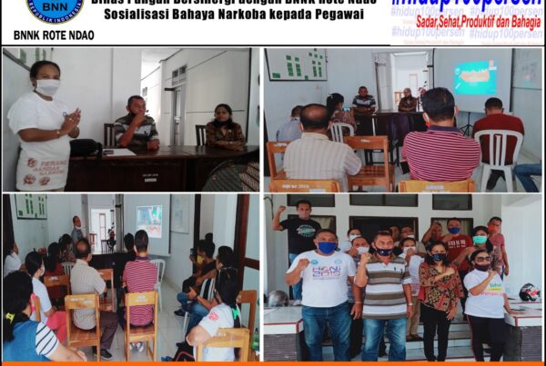 Penggiat Anti Narkoba Instansi Pemerintah Dinas Pangan bersinergi dengan BNNK Rote Ndao Sosialisasi bahaya narkoba kepada pegawai