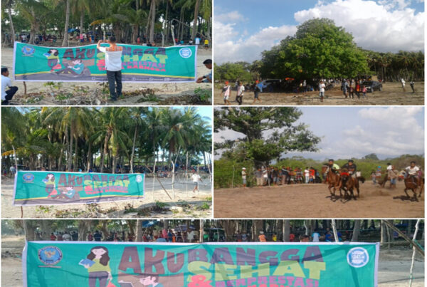 Diseminasi Informasi P4GN Melalui Media Luar Ruang di Tempat Perlombaan Pacuan Kuda Desa Tesabela Pantai Baru Rote dalam rangka memperingati HUT ke - 61 Provinsi NTT
