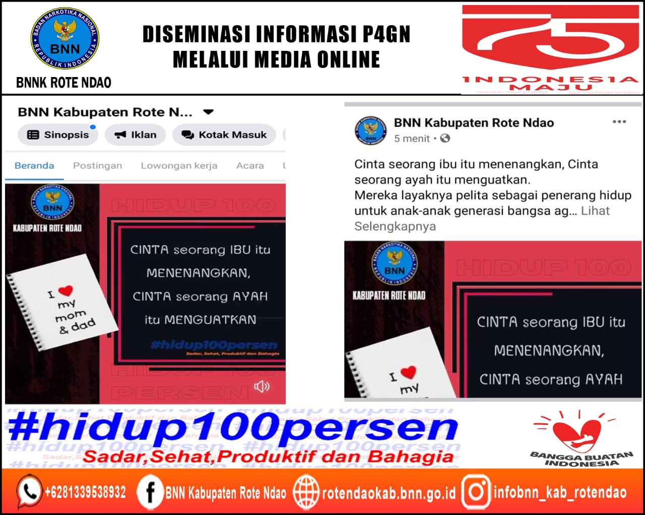 Diseminasi Informasi P4GN Melalui Media Online Diseminasi Informasi P4GN Melalui Media Online