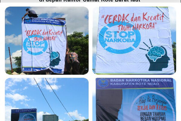 Diseminasi Informasi P4GN Melalui Media Luar Ruang di Depan Kantor Camat Rote Barat Laut Diseminasi Informasi P4GN Melalui Media Luar Ruang di Depan Kantor Camat Rote Barat Laut