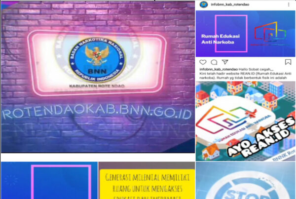 Diseminasi informasi P4GN Mengenai Rumah Edukasi Anti Narkoba (REAN.ID) Melalui Media Online BNNK Rote Ndao (Facebook, Fanfage, Instagram, Youtube dan Whatsapp)