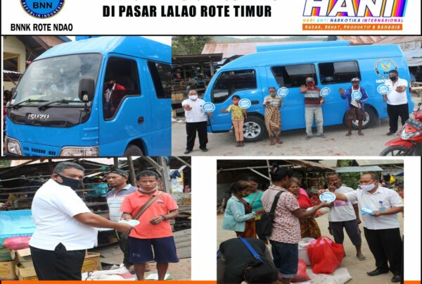KIE P4GN dan Cegah Covid-19 di Pasar Lalao Rote Timur