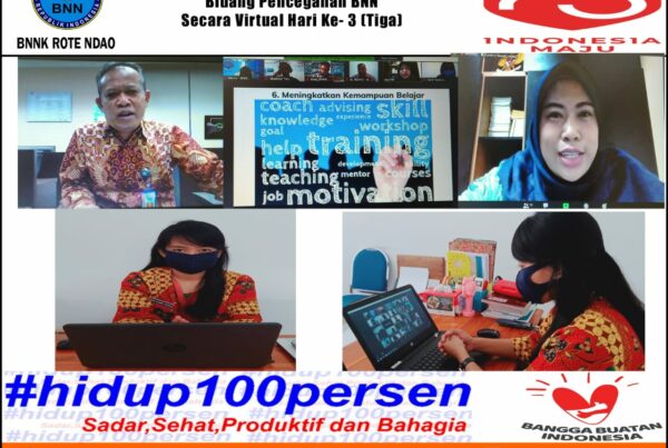 Mengikuti Kegiatan Pelatihan Teknis Bidang Pencegahan BNN secara Virtual (Distance Learning) Hari Ke-3 (Tiga)