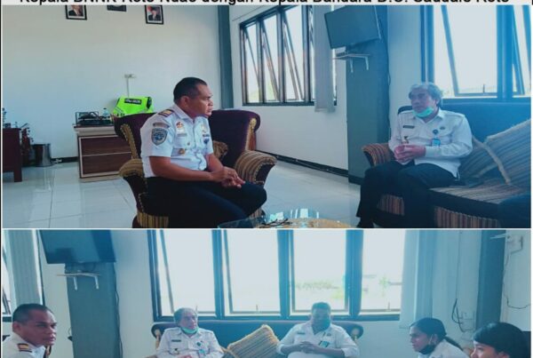 Koordinasi P4GN Kepala BNNK Rote Ndao dengan Kepala Bandara D.C. Saudale Rote Ndao