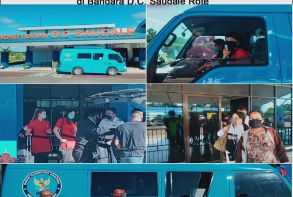 Edukasi Bahaya Narkoba dan Cegah Covid-19 di Bandara D.C. Saudale Rote