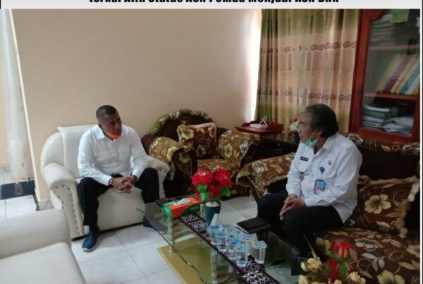 Koordinasi Kepala BNNK Rote Ndao dengan Sekda Kabupaten Rote Ndao Terkait Alih Status ASN Pemda ke ASN BNN RI