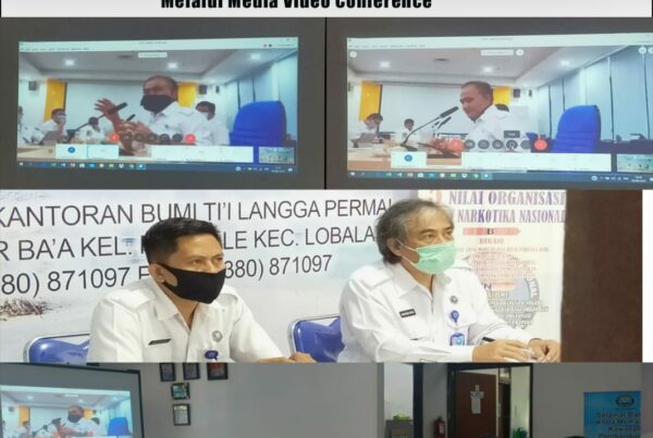 Rapim BNN RI, BNNP, BNNK/Kota Se Indonesia Melalui Media Video Conference