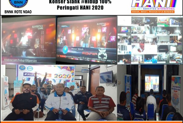 BNNK Rote Ndao Menggelar Nonton Bareng Konser Slank #Hidup 100% untuk peringati Hari Anti Narkotika Internasional