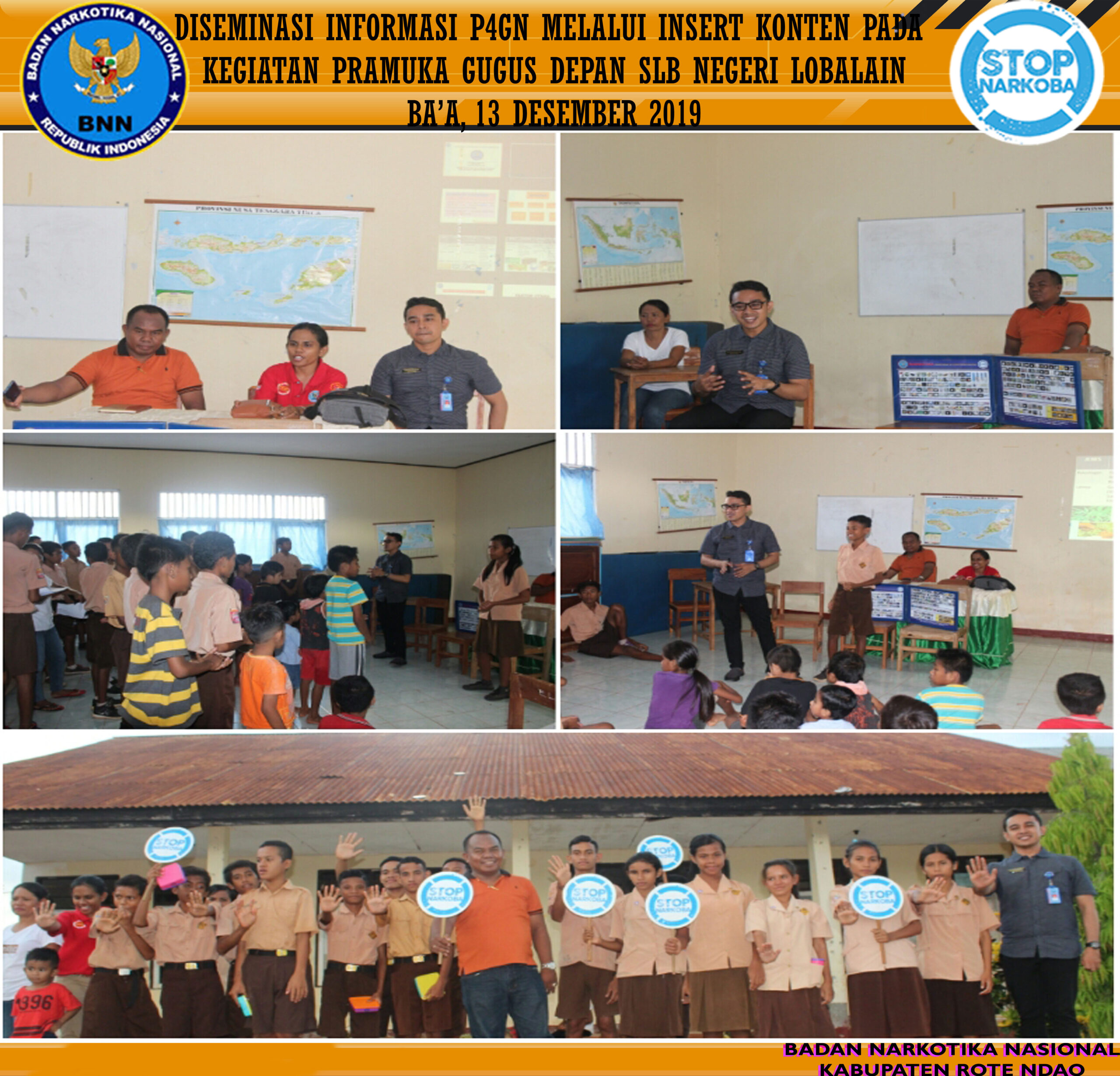 Diseminasi Informasi P4GN Melalui Insert Konten pada Kegiatan Pramuka Gugus Depan (GUDEP) SLB Negeri Lobalain Diseminasi Informasi P4GN Melalui Insert Konten pada Kegiatan Pramuka Gugus Depan (GUDEP) SLB Negeri Lobalain