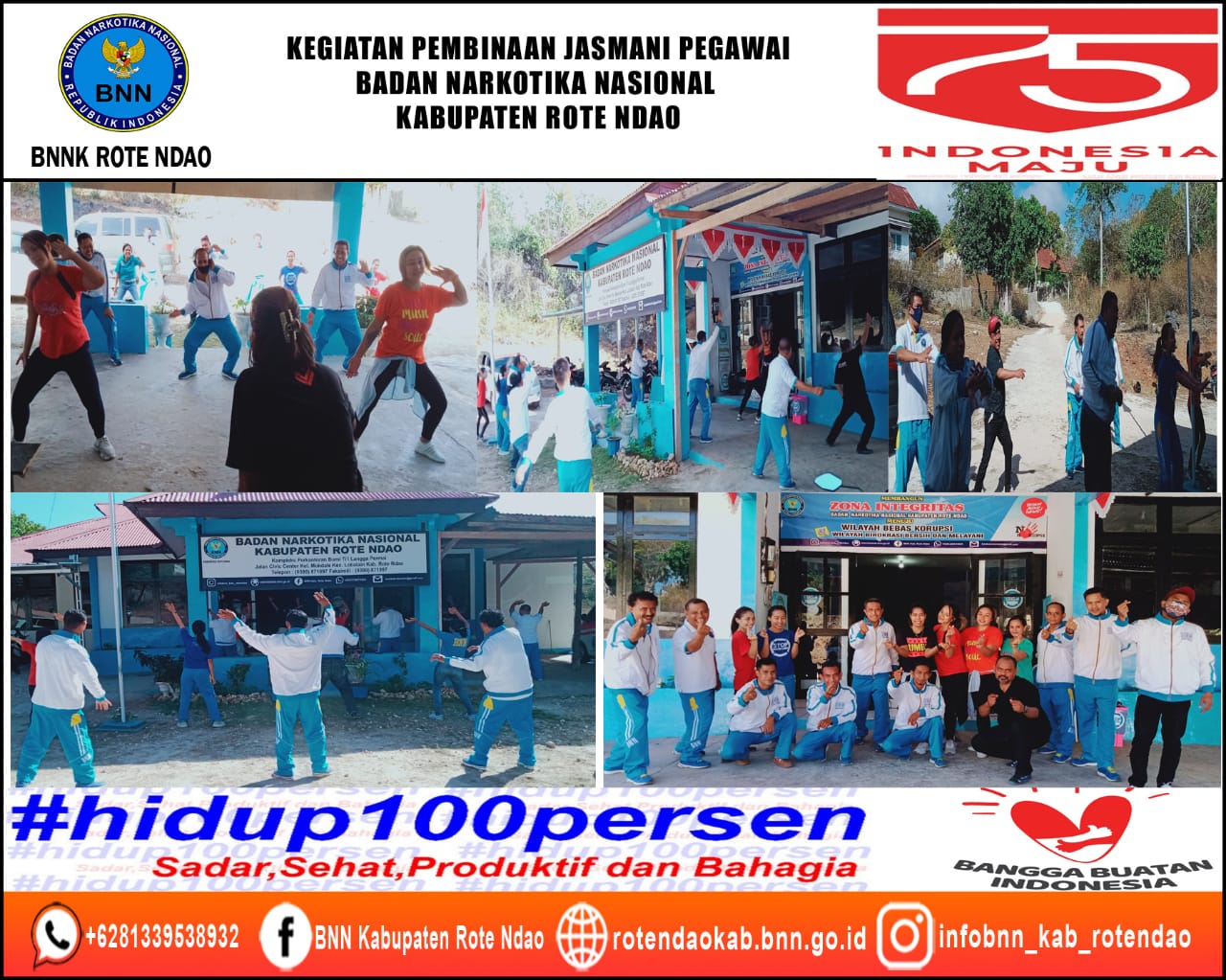 Kegiatan Pembinaan Jasmani Pegawai BNNK Rote Ndao Kegiatan Pembinaan Jasmani Pegawai BNNK Rote Ndao