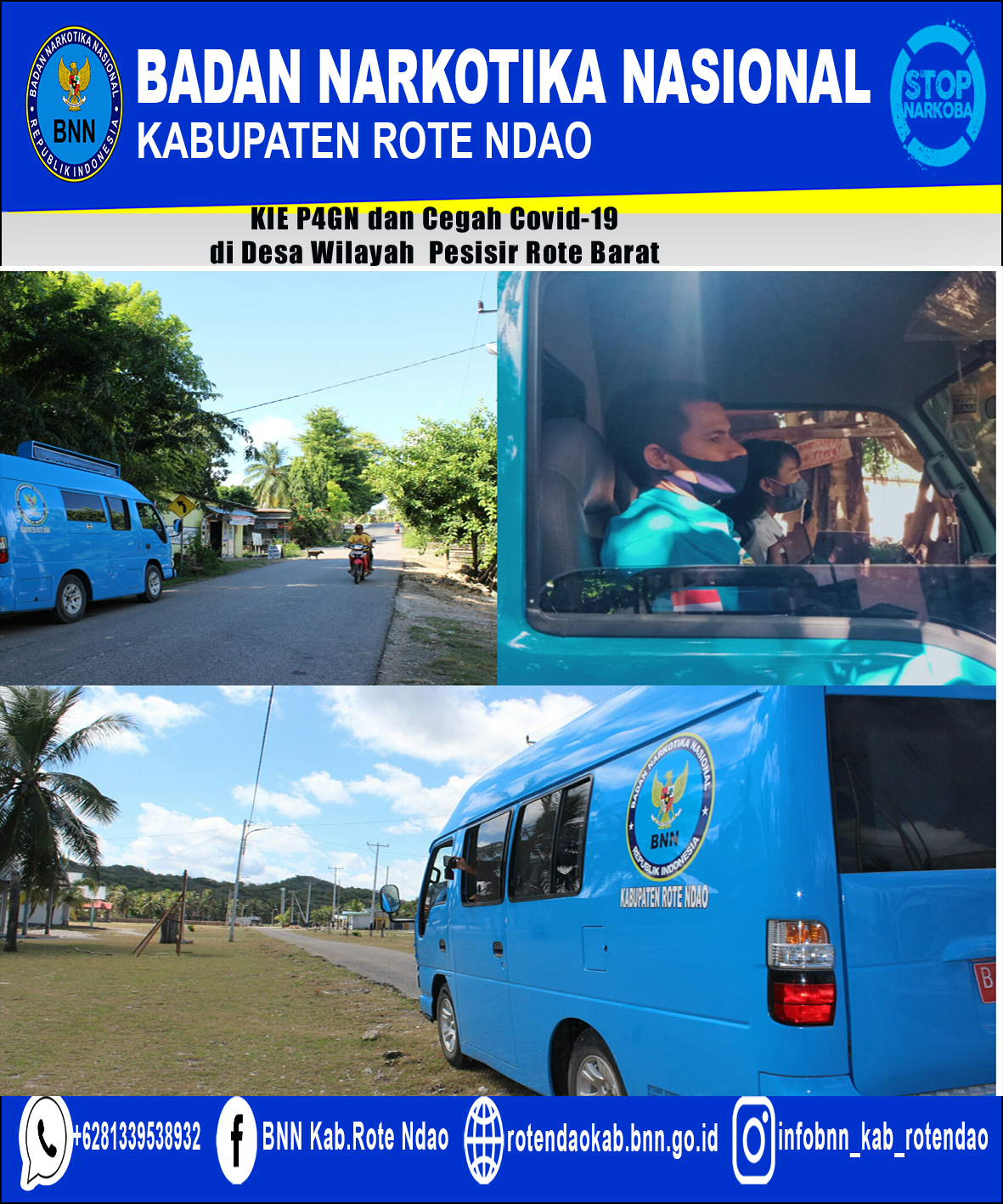 KIE P4GN dan Cegah Covid-19 di wilayah pesisir Desa-desa di Rote Barat KIE P4GN dan Cegah Covid-19 di wilayah pesisir Desa-desa di Rote Barat