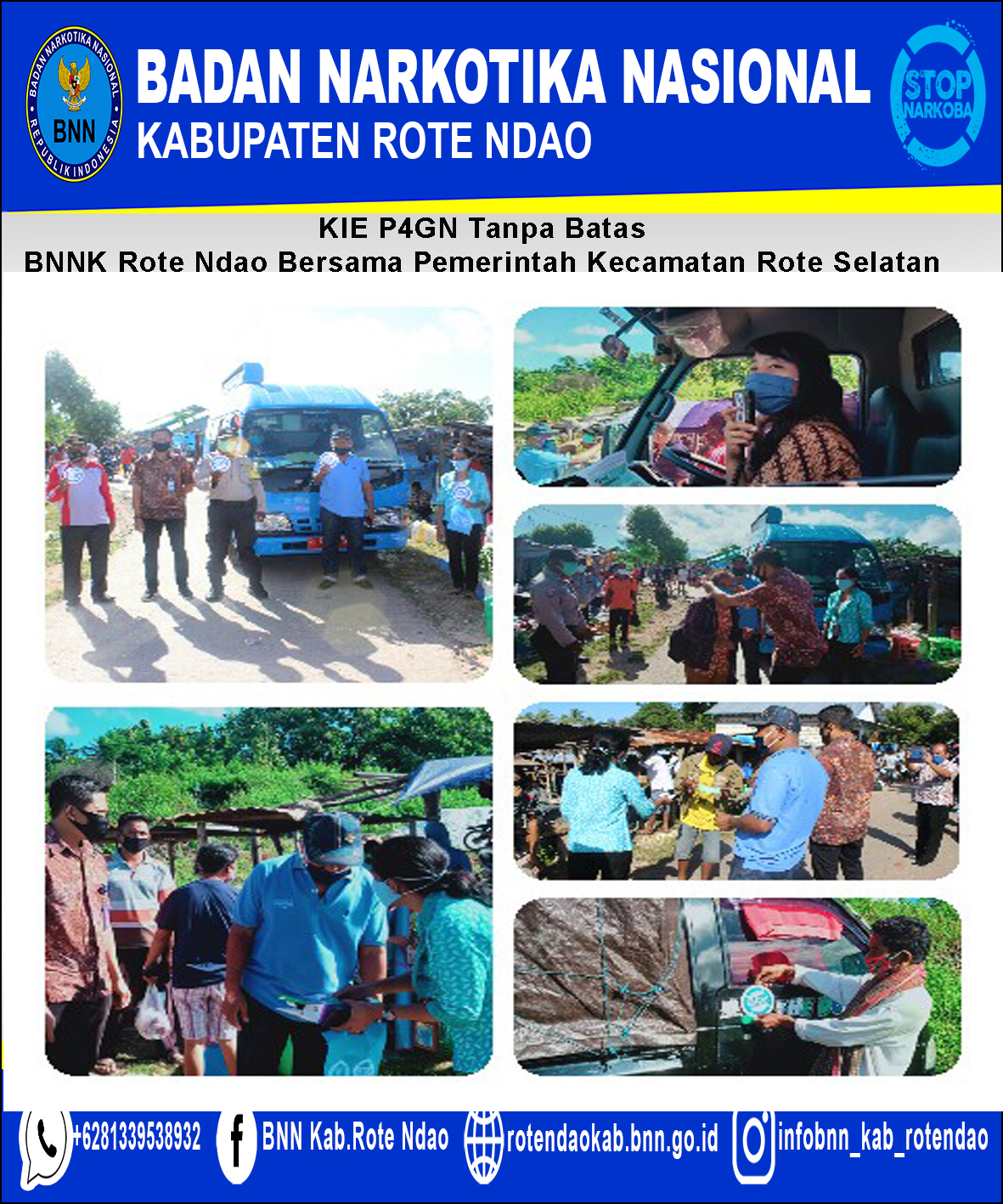 KIE P4GN Tanpa Batas BNNK Rote Ndao Bersama Pemerintah Kecamatan Rote Selatan KIE P4GN Tanpa Batas BNNK Rote Ndao Bersama Pemerintah Kecamatan Rote Selatan