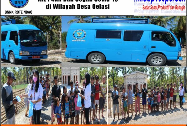 BNNK Rote Ndao Melakukan KIE P4GN dan Cegah Covid-19 di wilayah Desa Oelasi