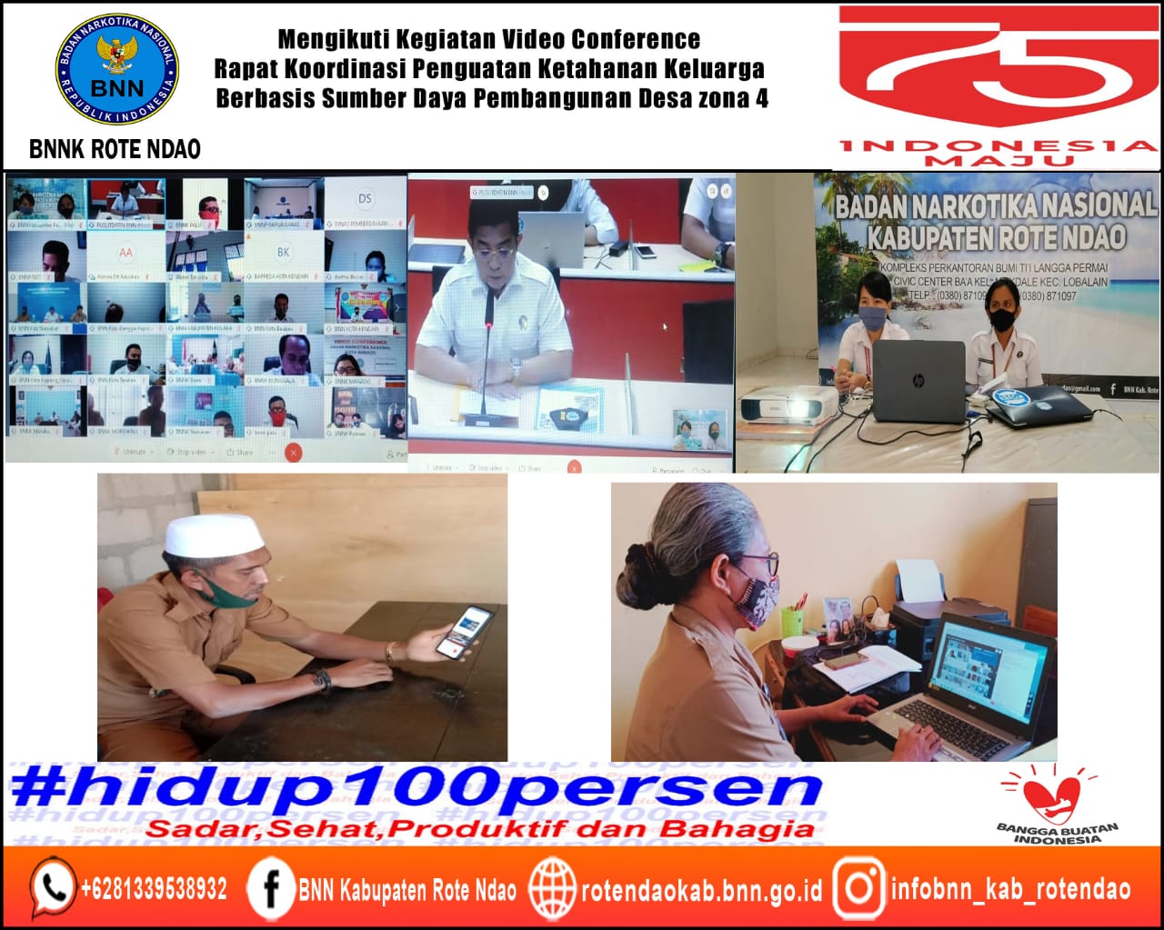 Mengikuti Kegiatan Video Conference Rapat Koordinasi Penguatan Ketahanan Keluarga Berbasis Sumber Daya Pembangunan Desa Zona 4 Mengikuti Kegiatan Video Conference Rapat Koordinasi Penguatan Ketahanan Keluarga Berbasis Sumber Daya Pembangunan Desa Zona 4