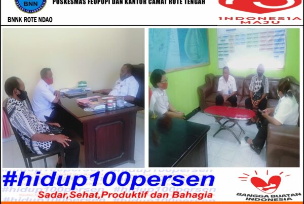 Koordinas P4GN dengan Puskesmas Feopopi dan Kantor Camat Rote Tengah