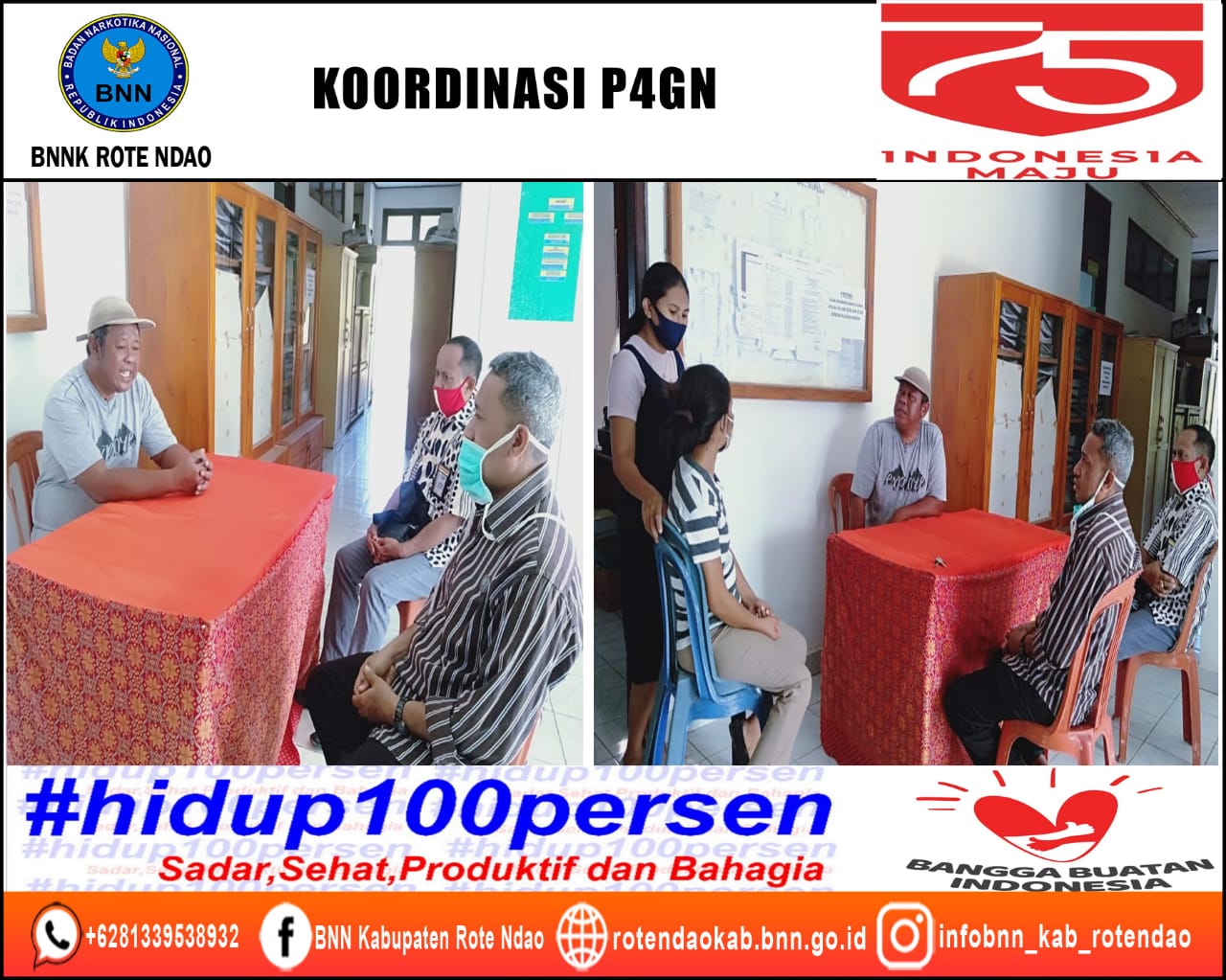 Koordinas P4GN dengan Dinas Kesehatan Kabupaten Rote Ndao Koordinas P4GN dengan Dinas Kesehatan Kabupaten Rote Ndao