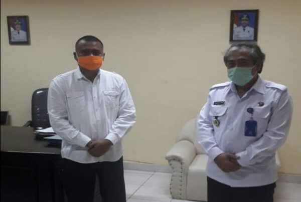 Koordinasi Kepala BNNK Rote Ndao dengan Sekda Kabupaten Rote Ndao untuk lakukan Upaya Cegah Covid-19, di Kabupaten Rote Ndao