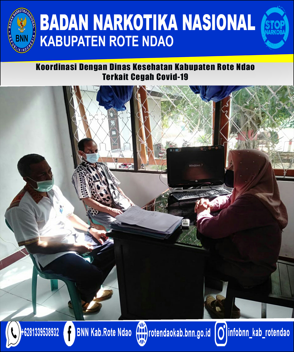 Koordinasi Dengan Dinas Kesehatan Kabupaten Rote Ndao Terkait Cegah Covid-19 Koordinasi Dengan Dinas Kesehatan Kabupaten Rote Ndao Terkait Cegah Covid-19