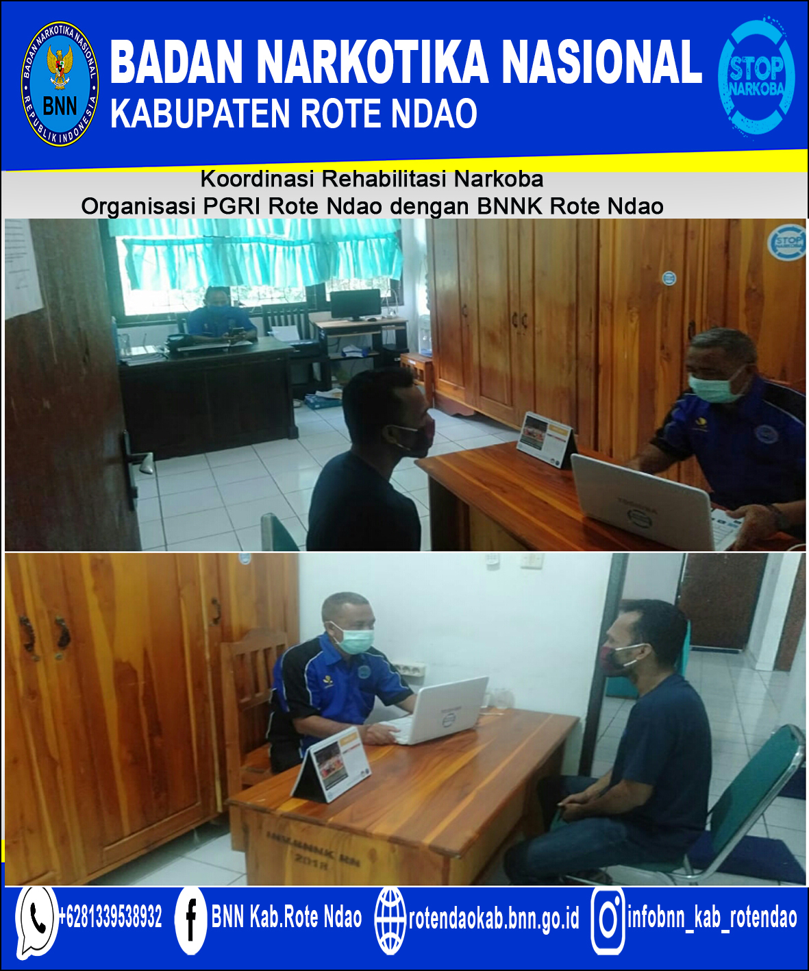 Koordinasi dan Konsultasi Dari Organisasi PGRI Kabupaten Rote Ndao tentang Bagaimana Mendukung Kegiatan Rehabilitasi terkhususnya Program Berbasis Masyarakat Koordinasi dan Konsultasi Dari Organisasi PGRI Kabupaten Rote Ndao tentang Bagaimana Mendukung Kegiatan Rehabilitasi terkhususnya Program Berbasis Masyarakat
