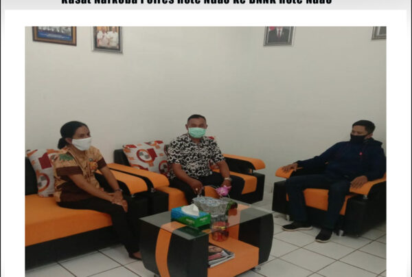 Kunjungan Silaturahmi Kasat Narkoba Polres Rote Ndao ke BNNK Rote Ndao