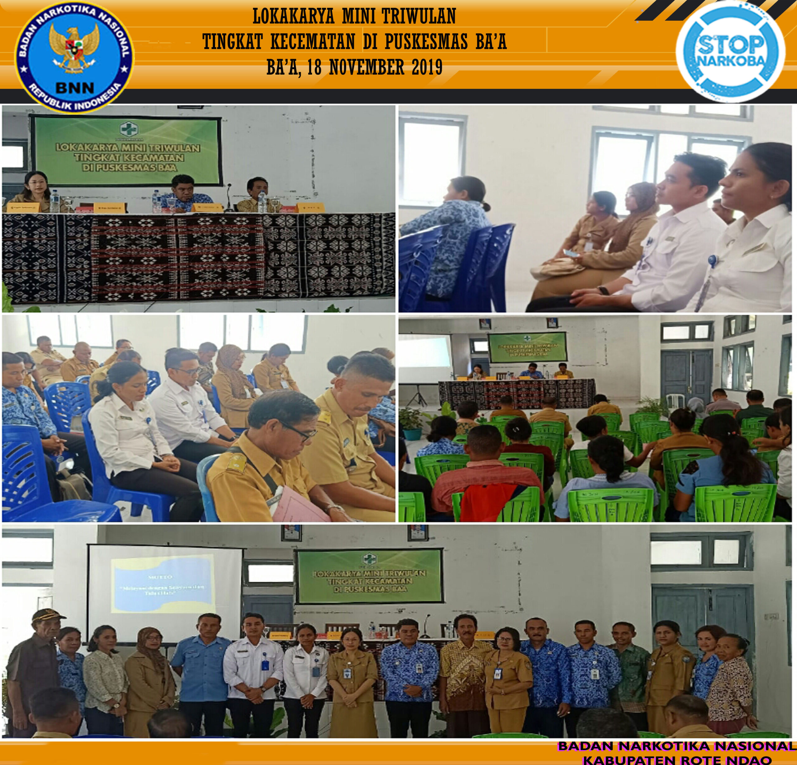 Menghadiri Kegiatan Lokakarya Mini Triwulan Lintas Sektor Tingkat Kecamatan Lobalain di Puskesmas Ba'a Menghadiri Kegiatan Lokakarya Mini Triwulan Lintas Sektor Tingkat Kecamatan Lobalain di Puskesmas Ba'a