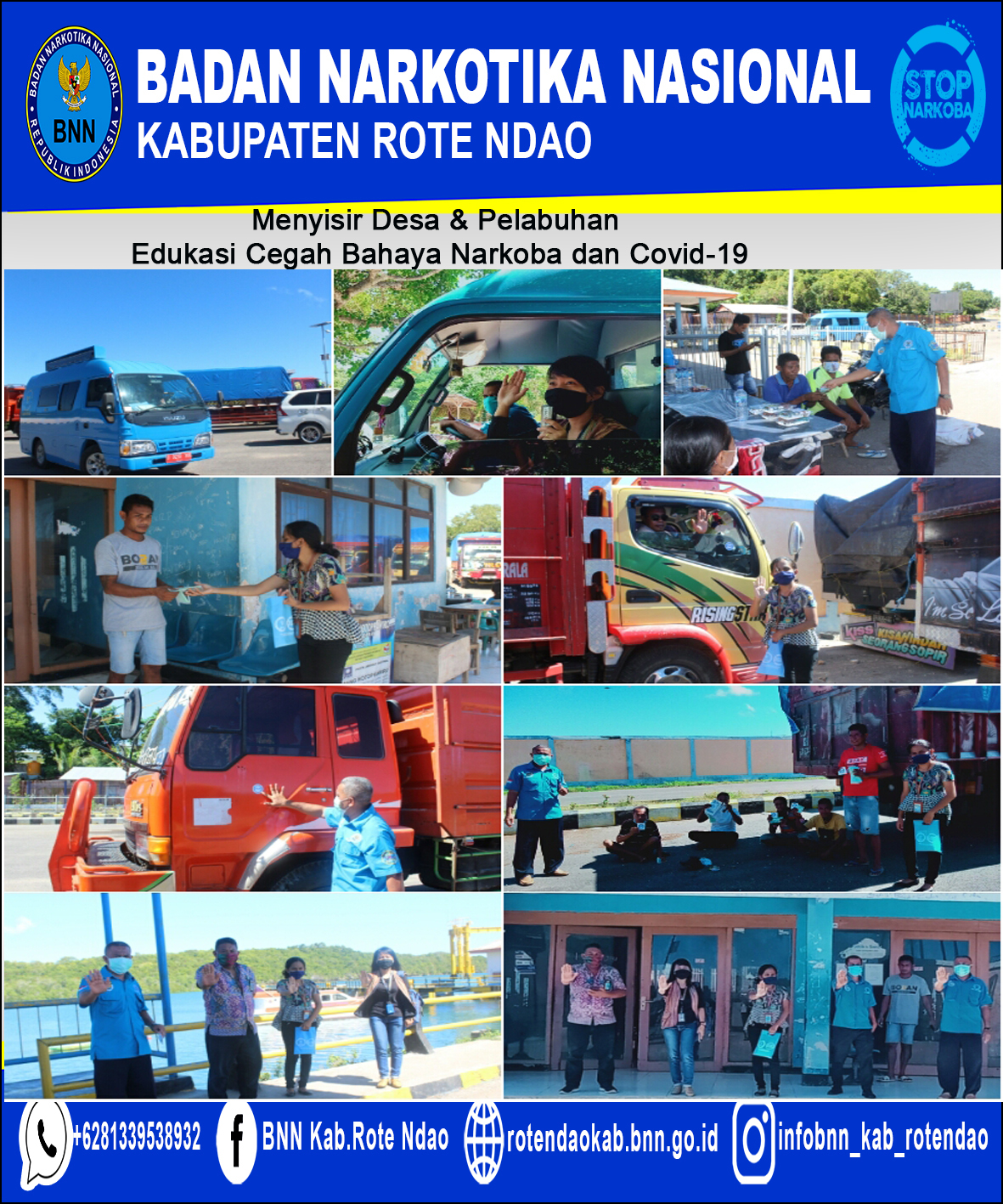 BNNK Rote Ndao Menyisir Desa dan Pelabuhan Laut Edukasi Cegah Bahaya Narkoba dan Covid-19 BNNK Rote Ndao Menyisir Desa dan Pelabuhan Laut Edukasi Cegah Bahaya Narkoba dan Covid-19