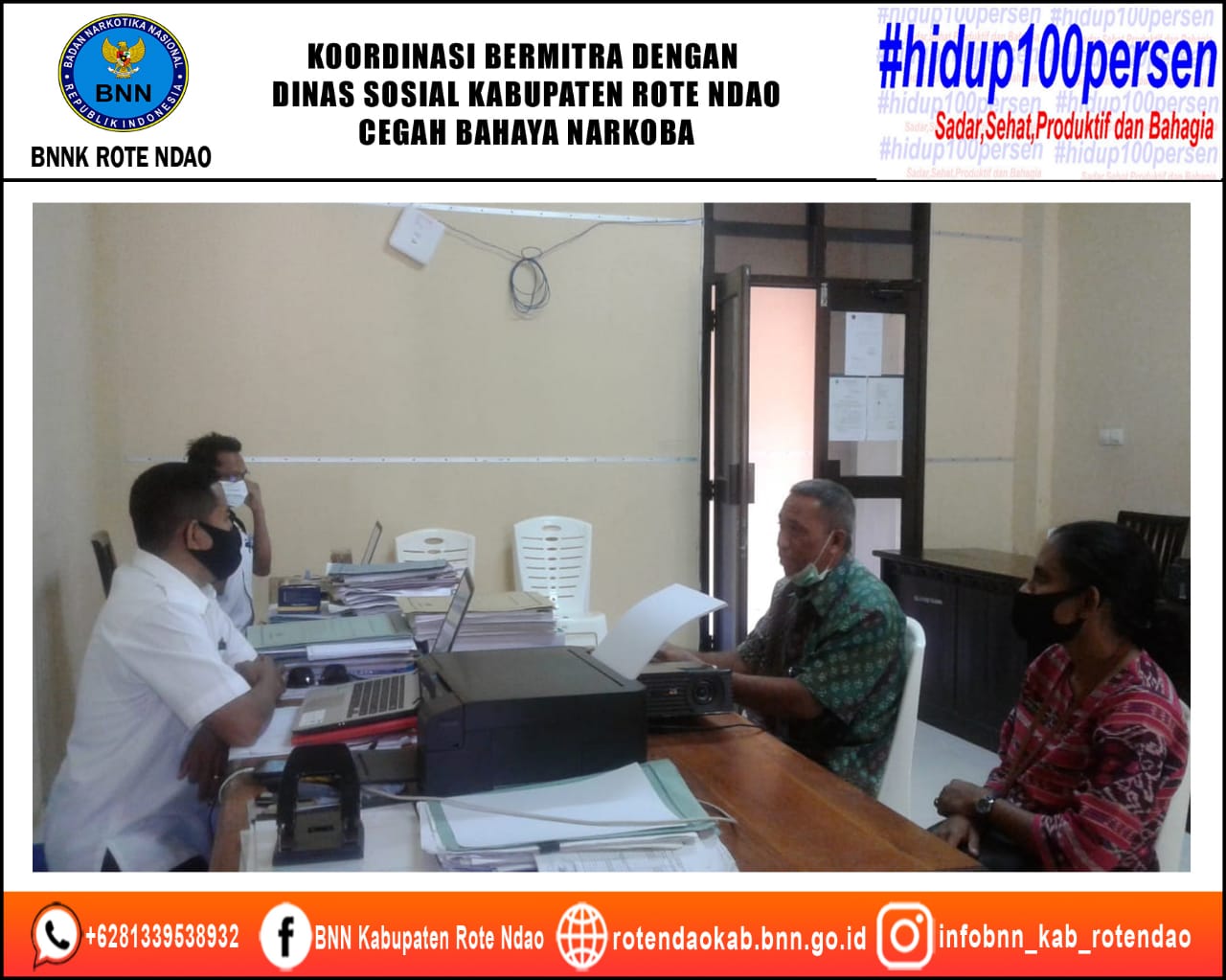 Koordinasi Bermitra Dengan Dinas Sosial Kabupaten Rote Ndao Cegah Bahaya Narkoba Koordinasi Bermitra Dengan Dinas Sosial Kabupaten Rote Ndao Cegah Bahaya Narkoba