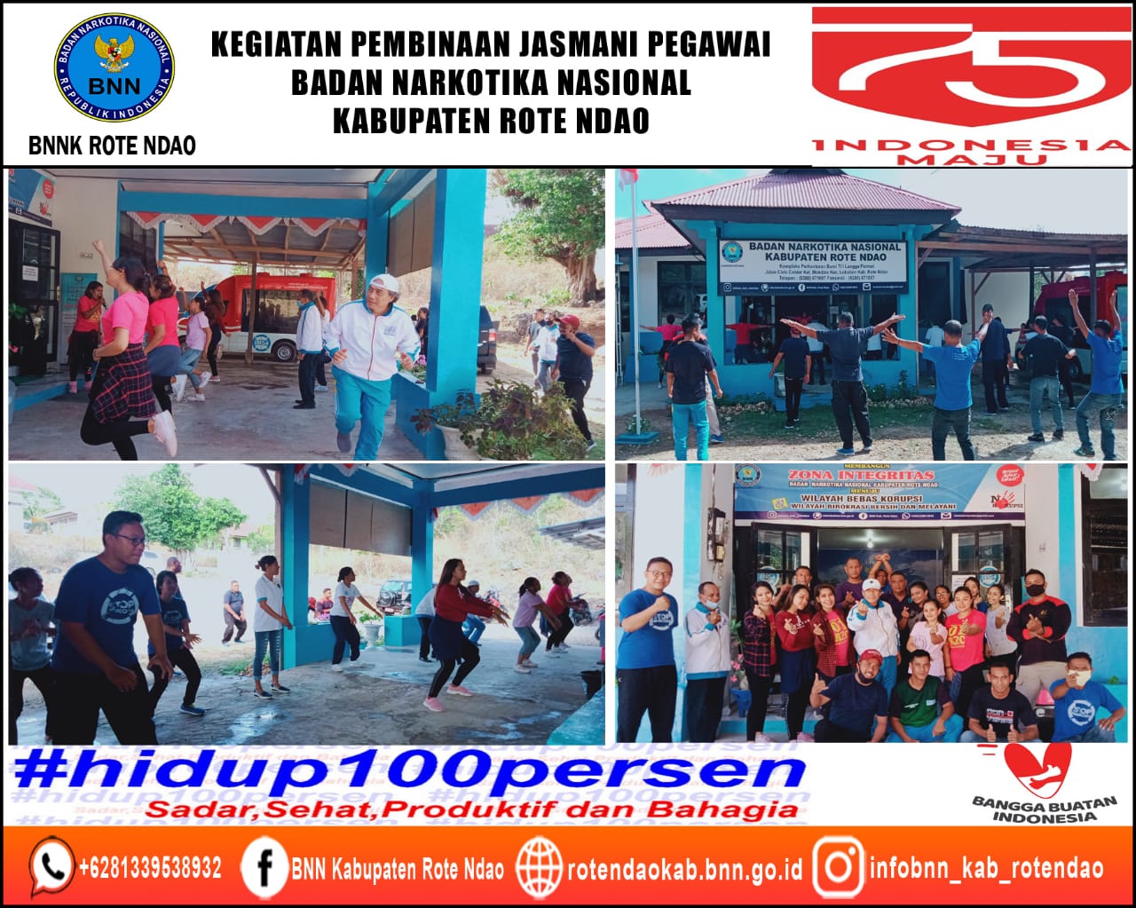 Kegiatan Pembinaan Jasmani Pegawai BNNK Rote Ndao Kegiatan Pembinaan Jasmani Pegawai BNNK Rote Ndao
