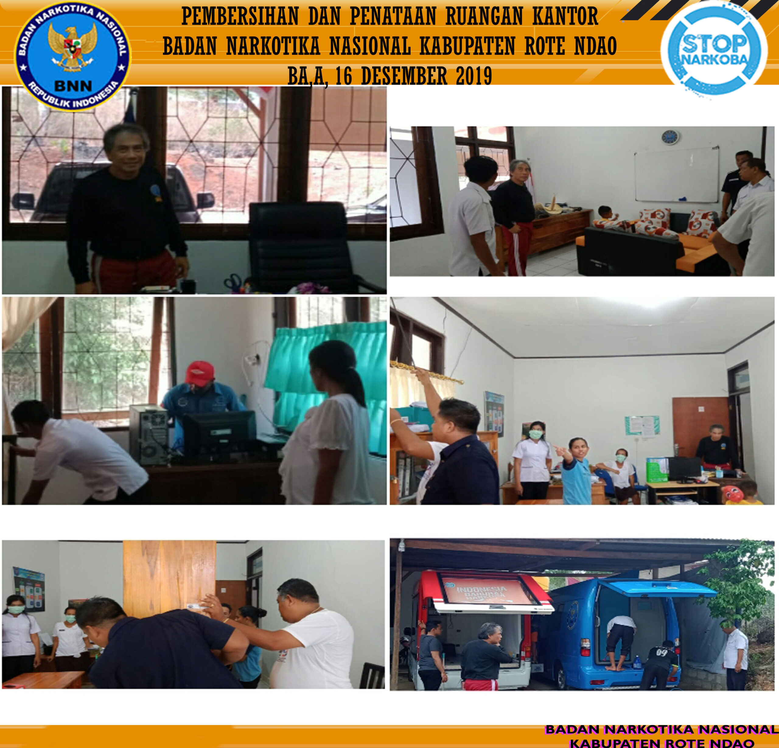 Pembersihan dan Penataan Ruangan Kantor BNNK Rote Ndao Pembersihan dan Penataan Ruangan Kantor BNNK Rote Ndao