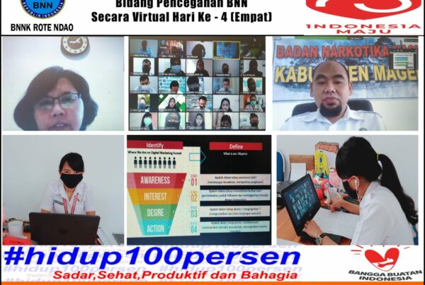 Mengikuti Kegiatan Pelatihan Teknis Bidang Pencegahan BNN secara Virtual (Distance Learning) Hari Ke-4 (Tiga)