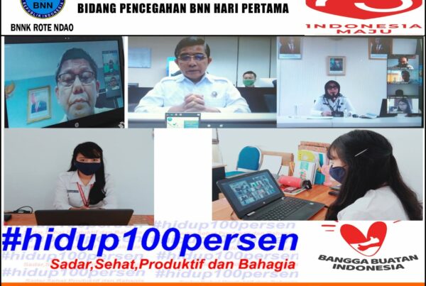 Mengikuti Kegiatan Pelatihan Teknis Bidang Pencegahan BNN secara Virtual (Distance Learning) Hari Ke-1 (Satu)