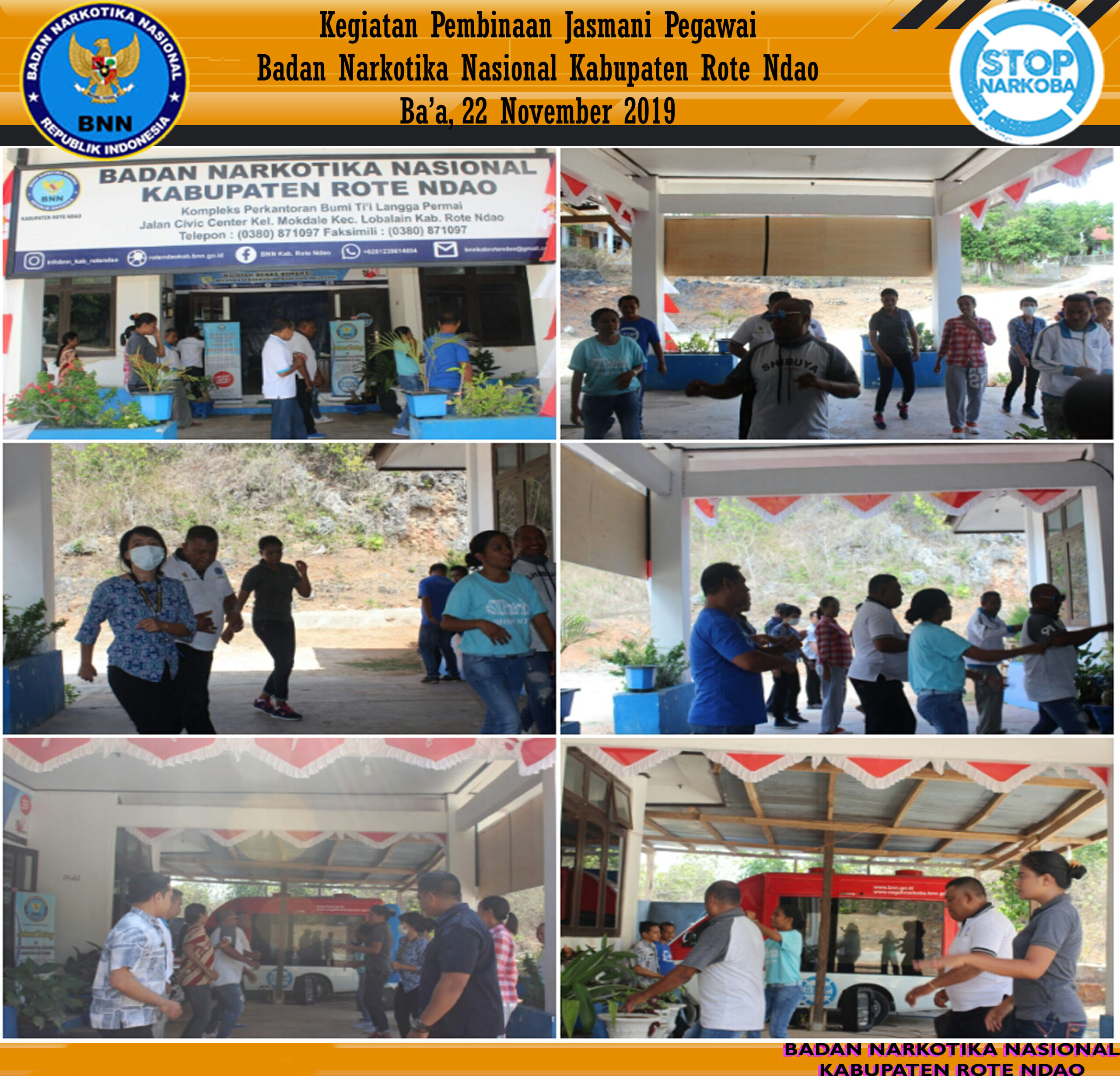 Kegiatan Pembinaan Jasmani Pegawai BNNK Rote Ndao Kegiatan Pembinaan Jasmani Pegawai BNNK Rote Ndao