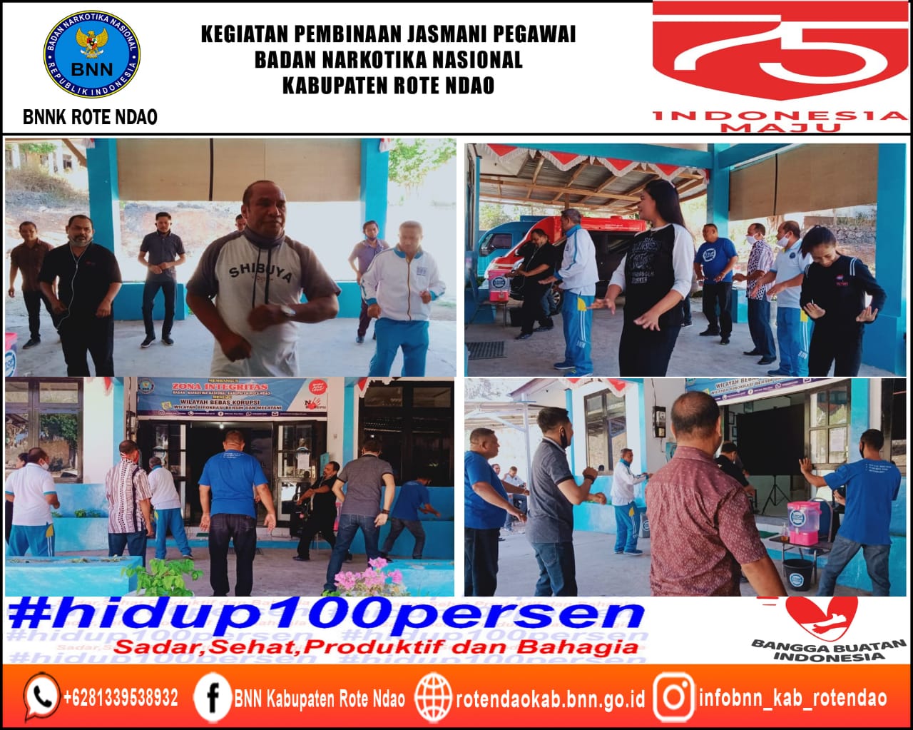 Kegiatan Pembinaan Jasmani Pegawai BNNK Rote Ndao Kegiatan Pembinaan Jasmani Pegawai BNNK Rote Ndao