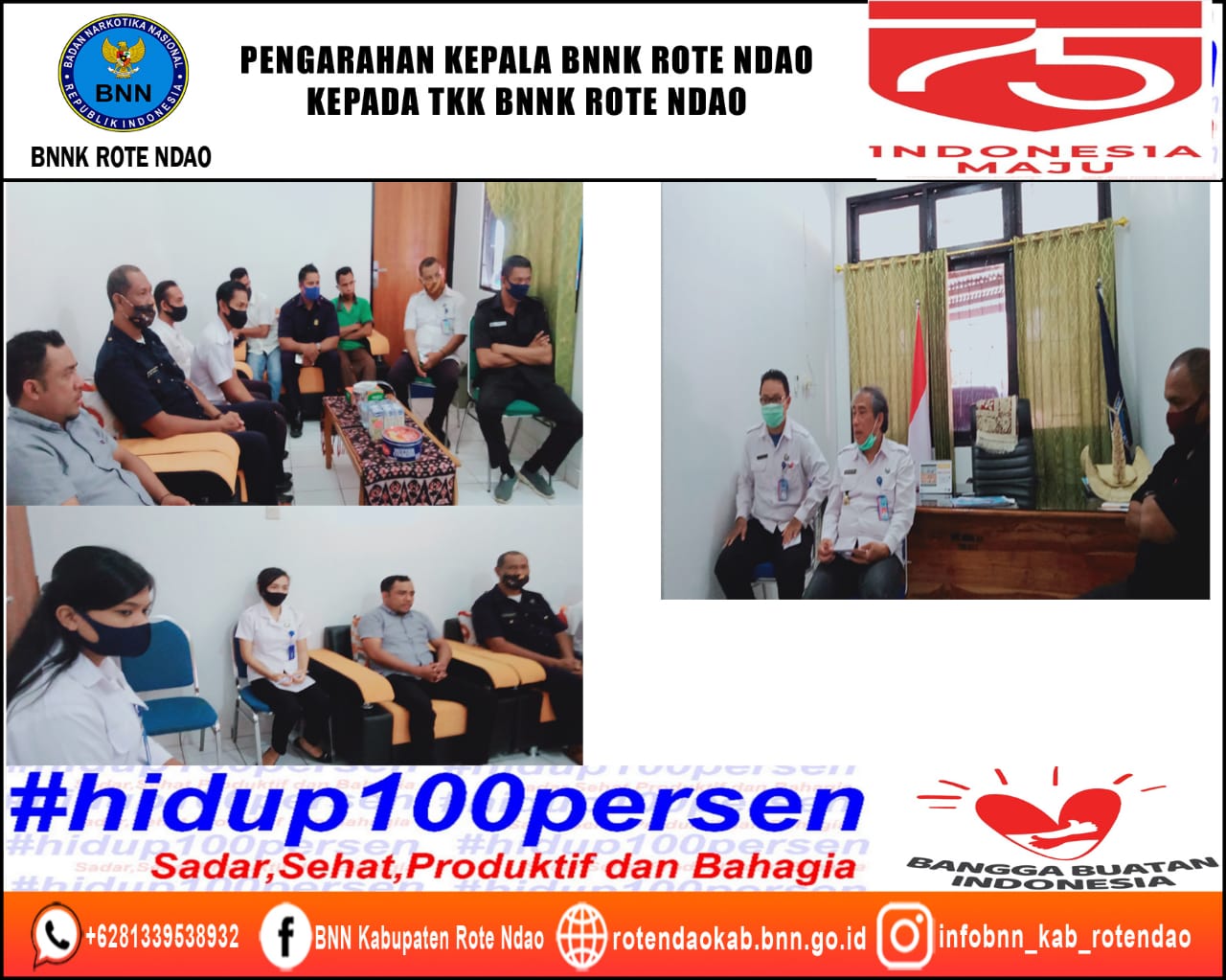 Pengarahan Kepala BNNK Rote Ndao Kepada Tenaga Kerja Kontrak (TKK) BNNK Rote Ndao Pengarahan Kepala BNNK Rote Ndao Kepada Tenaga Kerja Kontrak (TKK) BNNK Rote Ndao