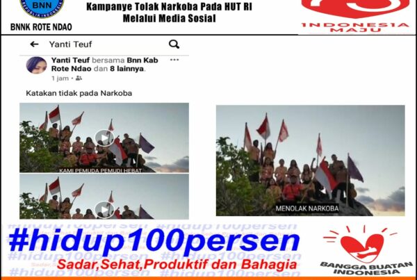 Penggiat Anti Narkoba Lingkungan Pendidikan Melakukan Kampenye Menolak Narkoba Pada HUT RI, Melalui Media Online