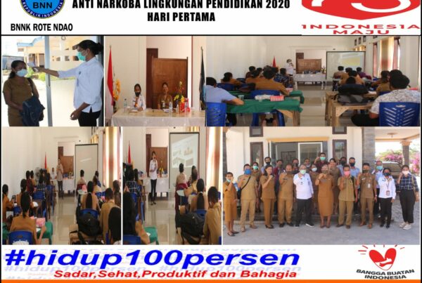 Bimbingan Teknis Penggiat Anti Narkoba Lingkungan Pendidikan Tahun 2020 Hari Pertama