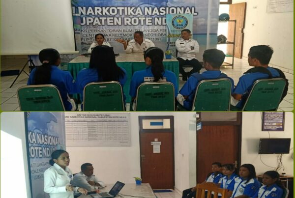 Penguatan Pemahaman Bahaya Penyalahgunaan Narkoba bagi Siswa Praktek Kerja Lapangan (PKL) SMK Negeri 1 Lobalain di BNNK Rote Ndao
