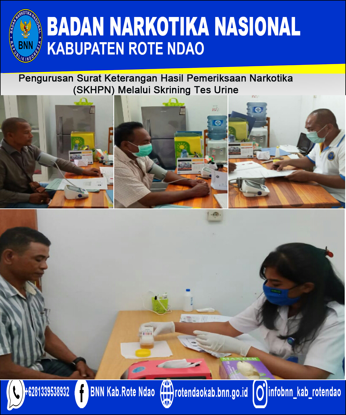 Pengurusan Surat Keterangan Hasil Pemeriksaan Narkotika (SKHPN) Melalui Skrining Tes Urine Pengurusan Surat Keterangan Hasil Pemeriksaan Narkotika (SKHPN) Melalui Skrining Tes Urine