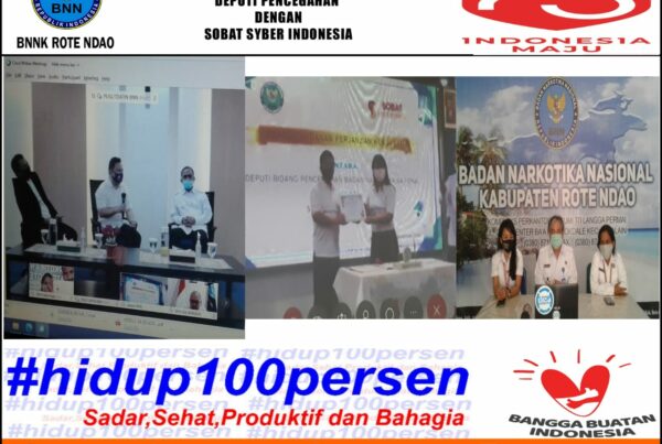 Kepala BNNK Rote Ndao Mengikuti Acara Penandatanganan Perjanjian Kerjasama Deputi Pencegahan BNN RI dan Sobat Cyber Indonesia (SCI) Secara Virtual