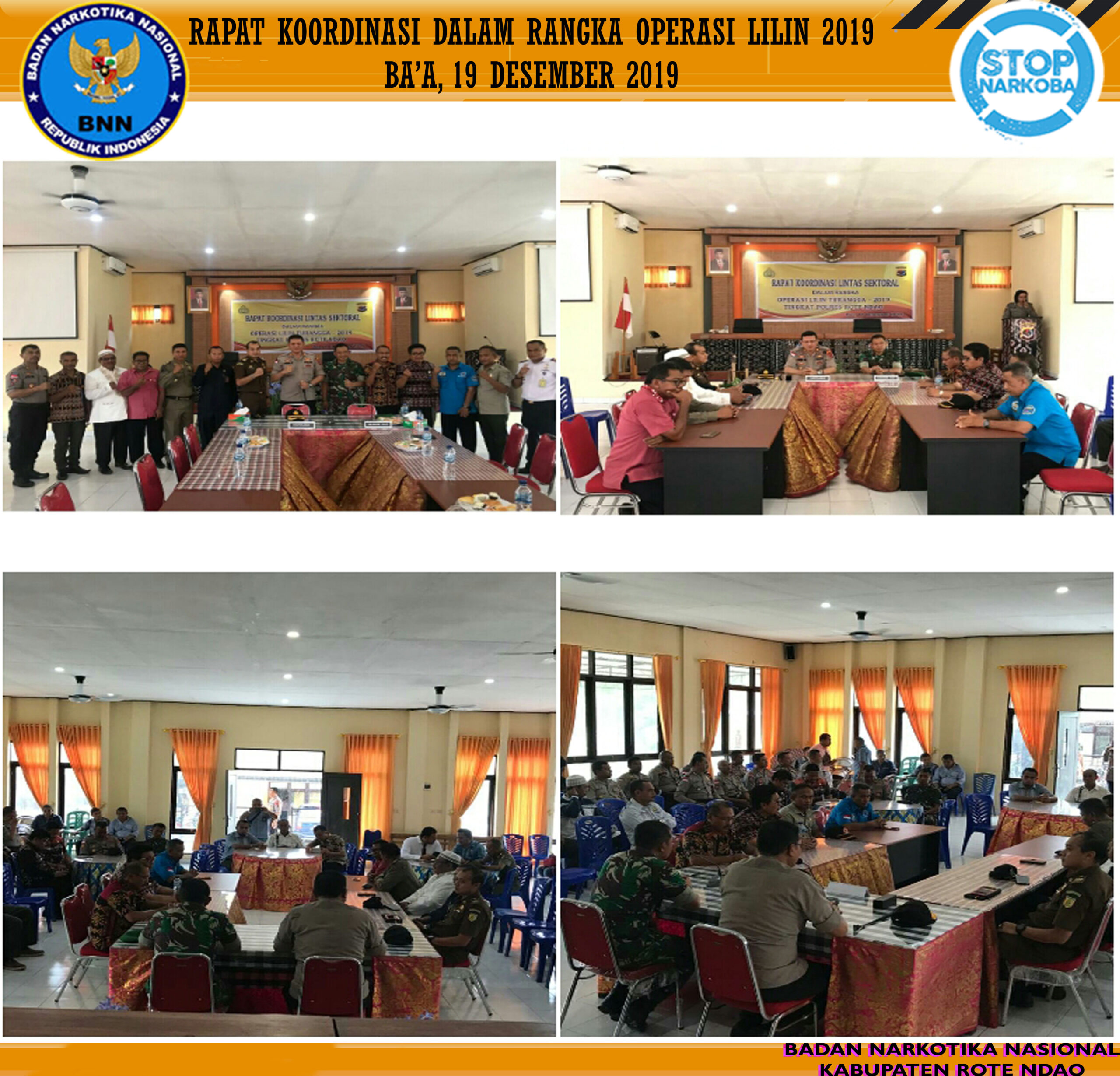BNNK Rote Ndao Partisipasi Dalam Kegiatan Rapat Kordinasi Lintas Sektoral terkait Operasi Lilin Turangga 2019 BNNK Rote Ndao Partisipasi Dalam Kegiatan Rapat Kordinasi Lintas Sektoral terkait Operasi Lilin Turangga 2019