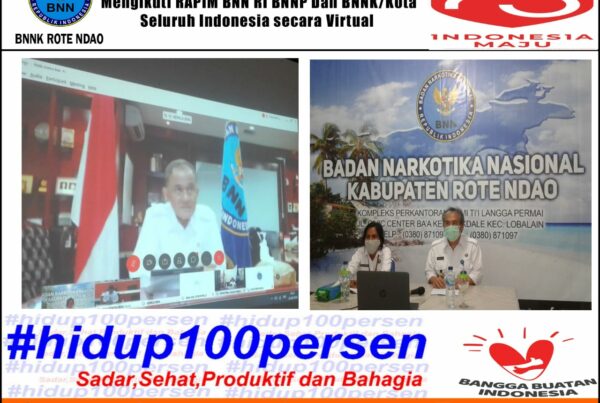 Mengikuti Rapim BNN RI, BNNP dan BNNK/Kota Seluruh Indonesia Secara Virtual Melalui Video Conference