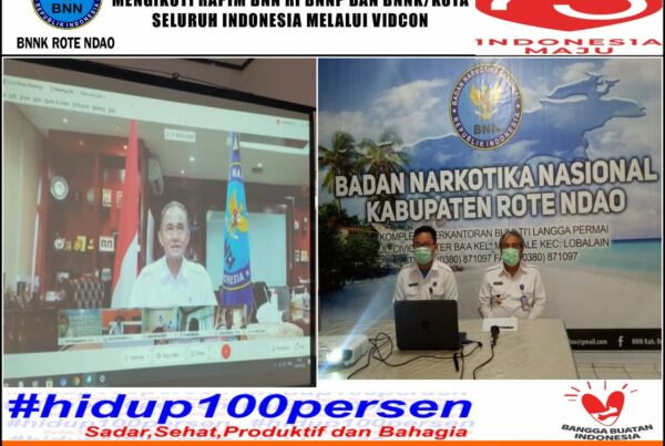 Mengikuti Rapat Pimpinan BNN RI BNNP dan BNNK/Kota Seluruh Indonesia Secara Virtual