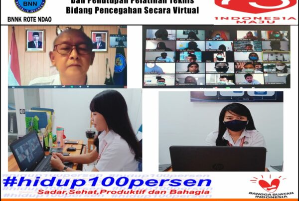 Mengikuti Evaluasi Rencana Aksi Peserta dan Penutupan Pelatihan Teknis Bidang Pencegahan BNN secara Virtual Mengikuti Evaluasi Rencana Aksi Peserta dan Penutupan Pelatihan Teknis Bidang Pencegahan BNN secara Virtual