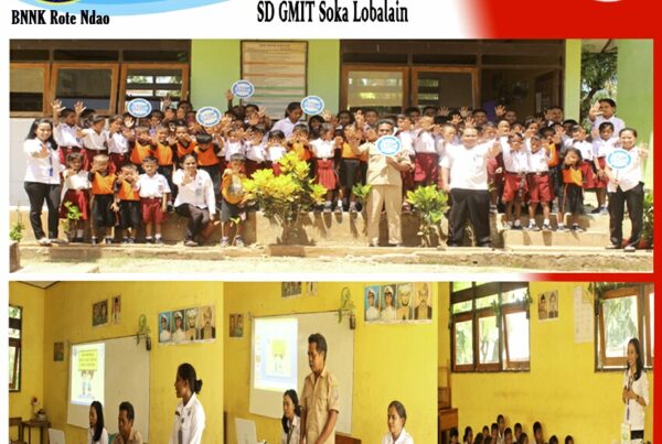 Diseminasi Informasi P4GN melalui Penyuluhan Pencegahan Dini Bahaya Narkoba kepada Guru dan Siswa SD GMIT SOKA Lobalain