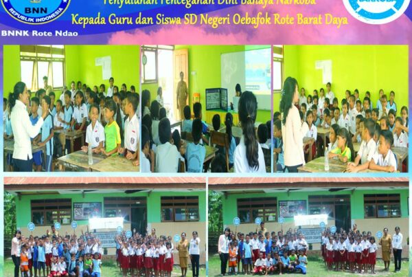 Diseminasi Informasi P4GN melalui Penyuluhan Pencegahan Dini Bahaya Narkoba kepada Guru dan Siswa SD Negeri Oebafok Rote Barat Daya