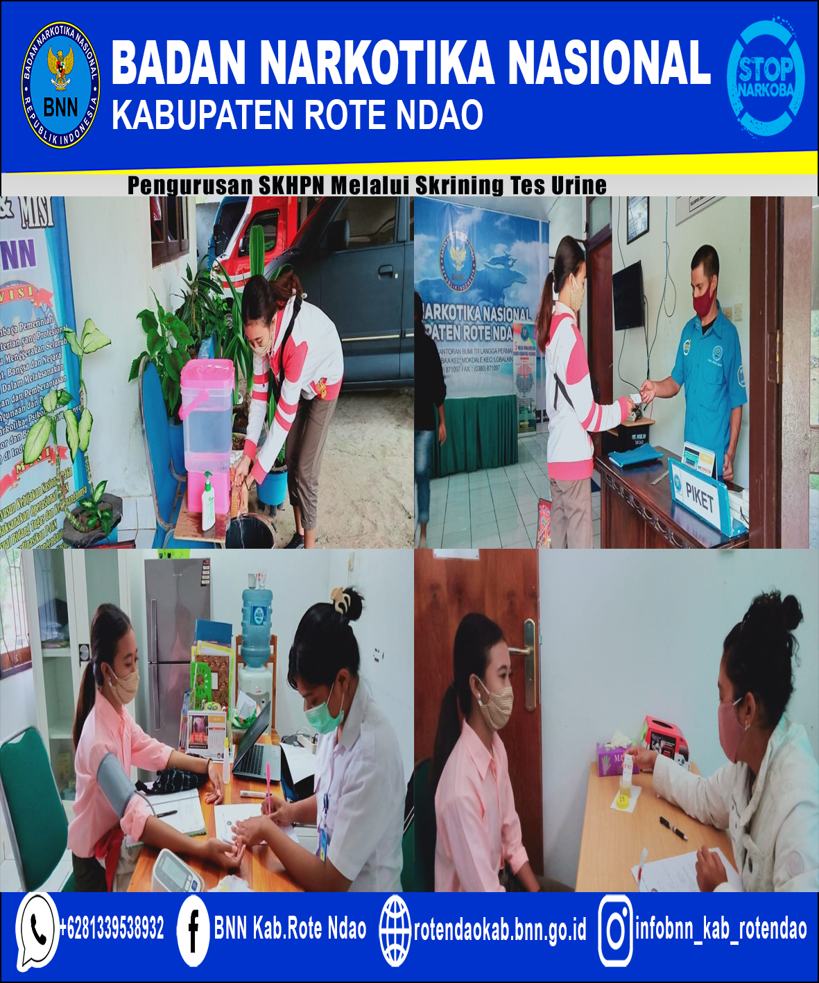 Pengurusan Surat Keterangan Hasil Pemeriksaan Narkotika (SKHPN) Melalui Skrining Tes urine. Pengurusan Surat Keterangan Hasil Pemeriksaan Narkotika (SKHPN) Melalui Skrining Tes urine.
